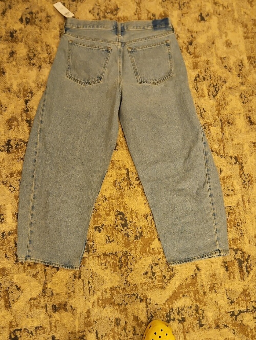 Abercrombie & Fitch Light Blue Wide-Leg Flare Jeans - Picture 4 of 4